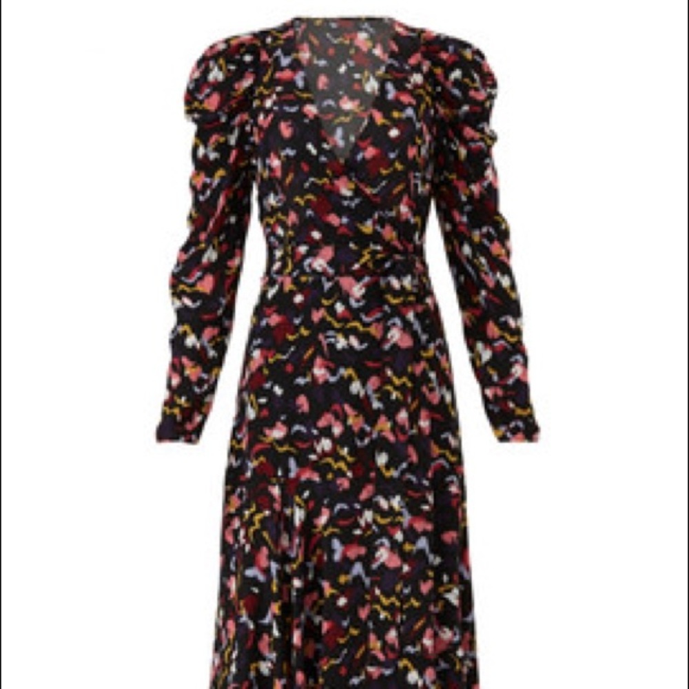 A. L. C. Tianna Silk Wrap Dress - Picture 3 of 5